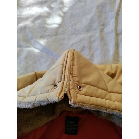 Vintage Cooper Sportswear Flight Bomber Jacket Fur Collar Puffer Coat Size 42 - Picture 13 of 16